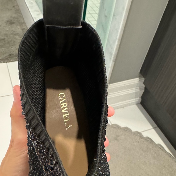 Carvela BNWOT size 39 (8 - 8.5) sparkle pull on ankle running shoe never worn - Picture 2 of 13